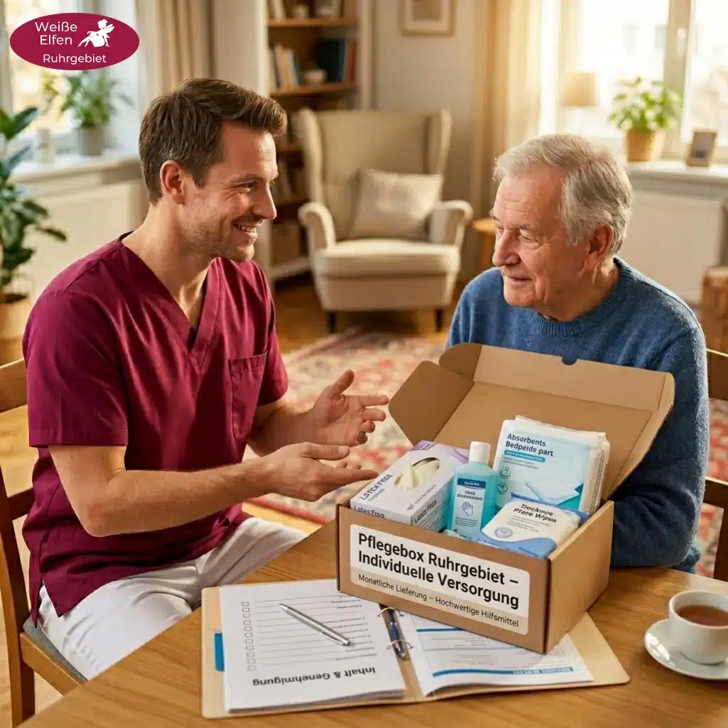 Inhalt der kostenlosen Pflegebox für optimale Seniorenpflege