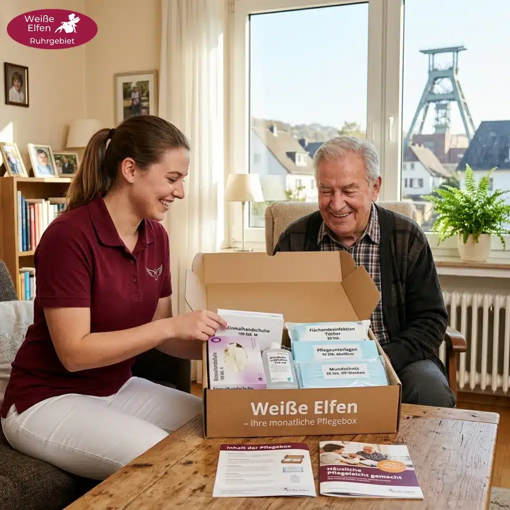 Weiße Elfen liefert kostenlose Pflegebox direkt nach Hause